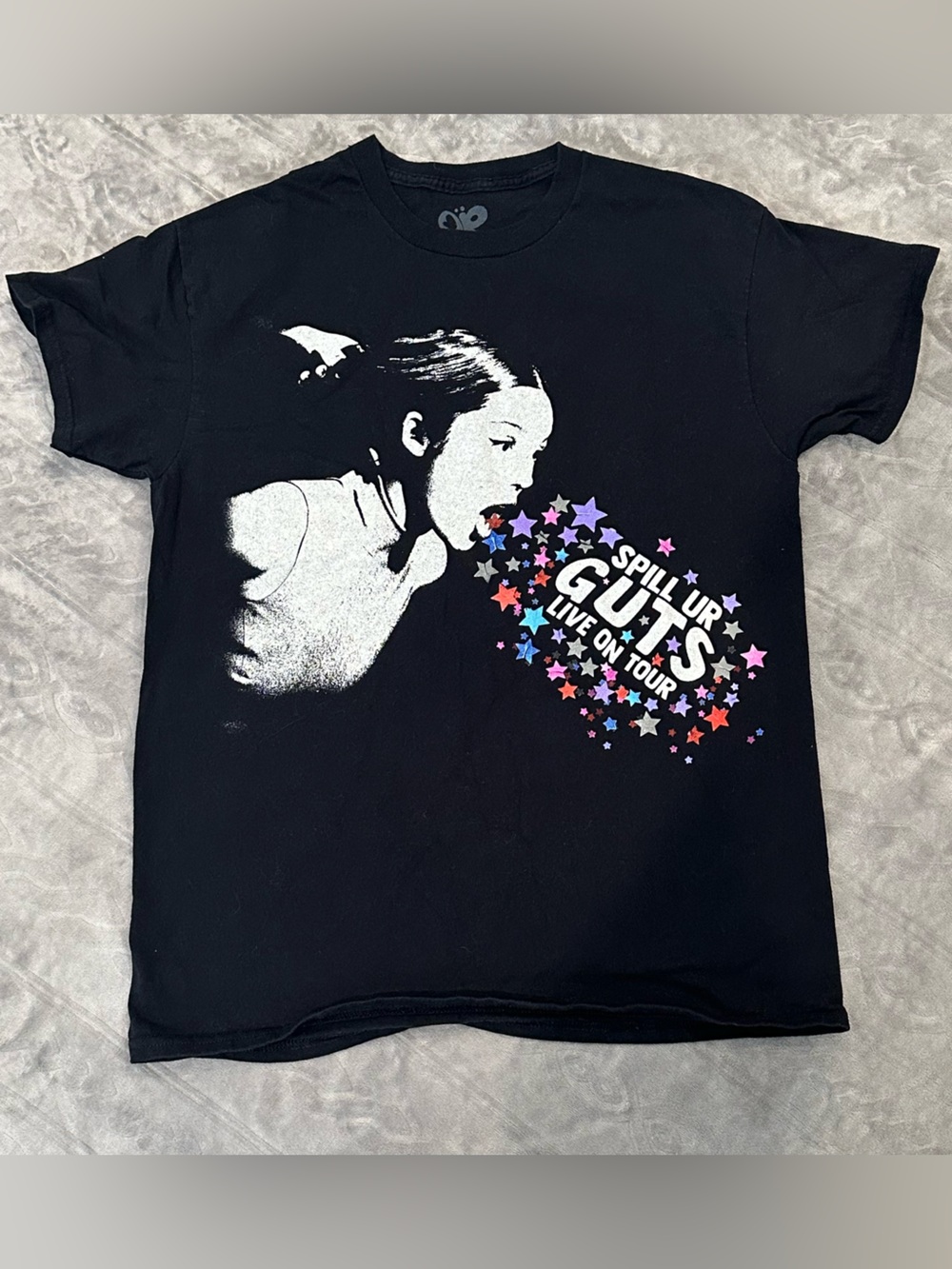 Olivia Rodrigo Spill Your Guts World T-shirt Tour Black Women's Size M